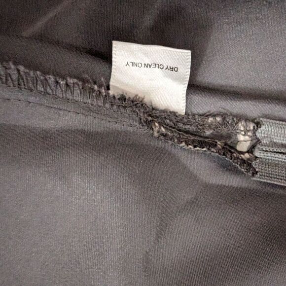 WHbm grey pure silk midi slip skirt a-line size 8 floral parsley - Picture 6 of 10